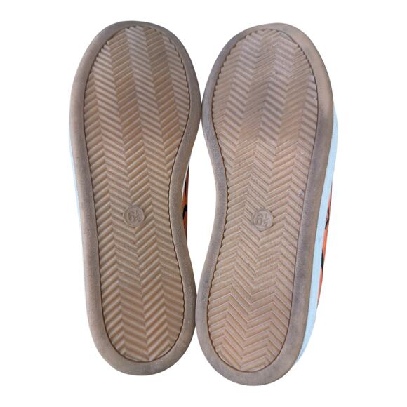 CUSTOM HANDPAINTED Universal Threads White & Orange Animal‎ Print Sz 6.5 - Picture 8 of 8